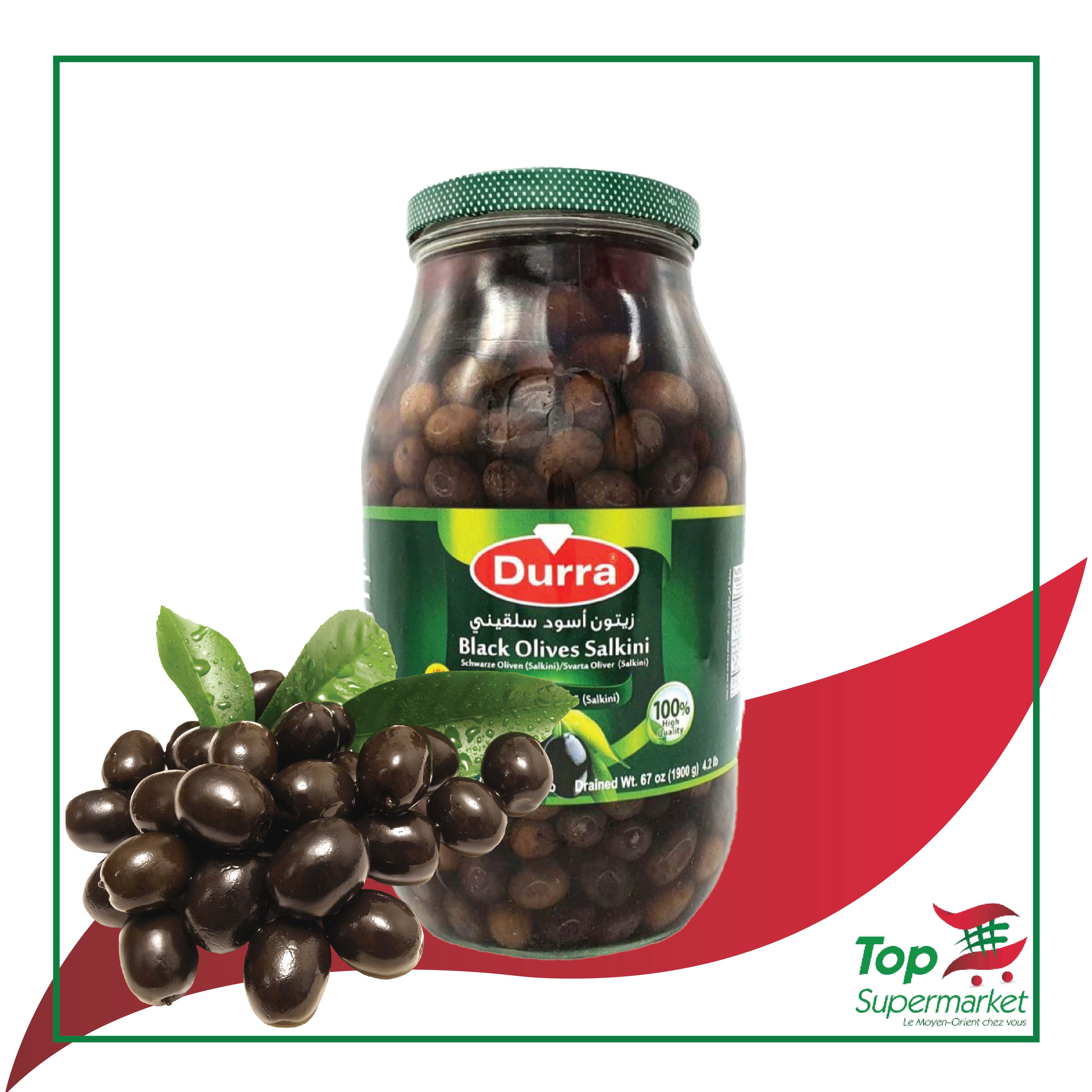 Durra olives noires 2900gr